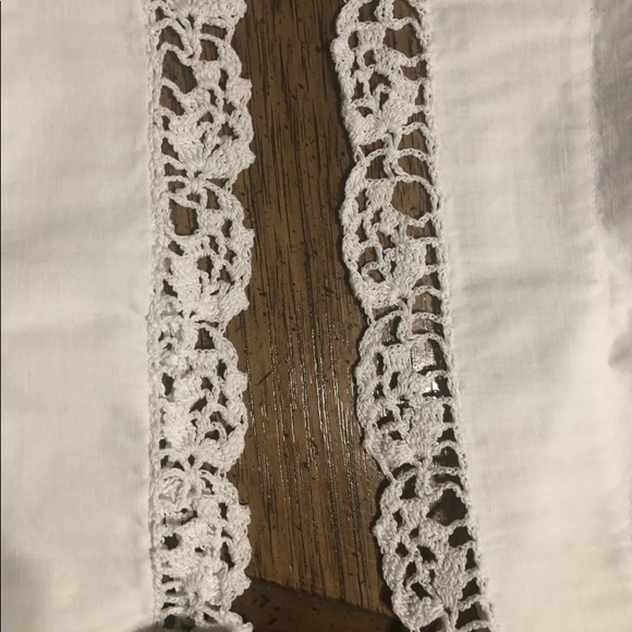 Vintage standard size pillow cases lot of 6 w vintage lace tatted crocheted old - Picture 6 of 12